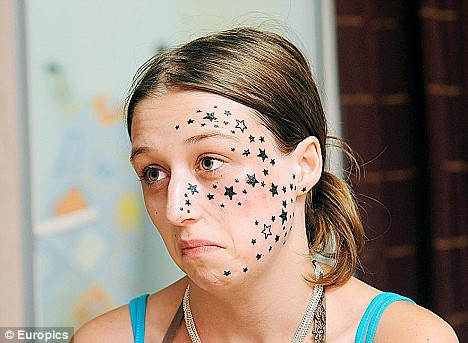 Beligum Girl Lied About 56 Star Tattoos on Her Face