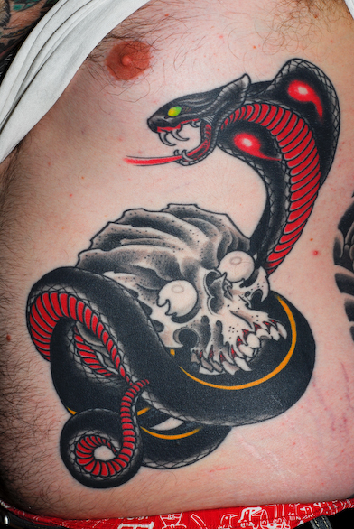 classic snake tattoo