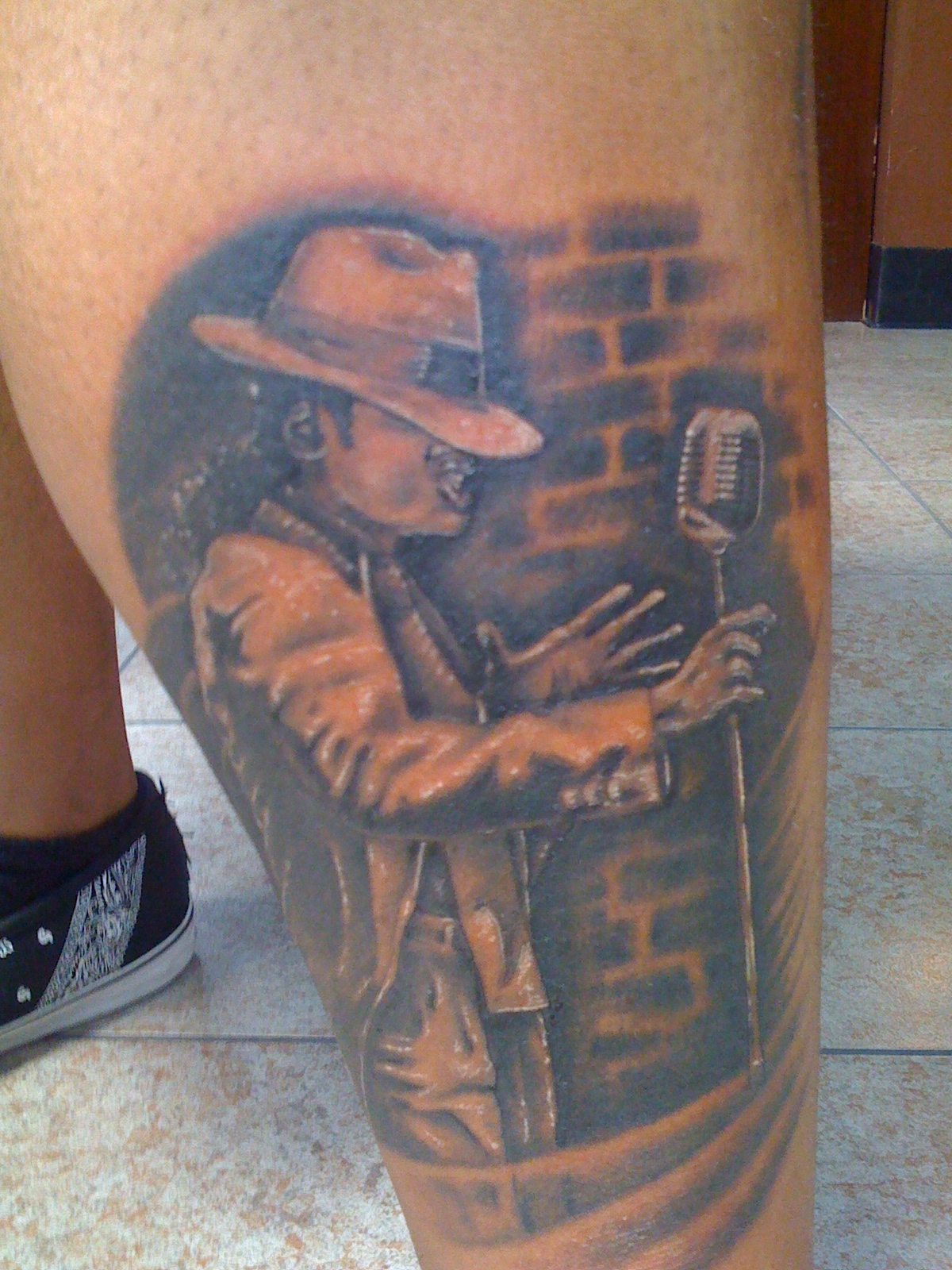 Michael Jackson Leg Tattoo